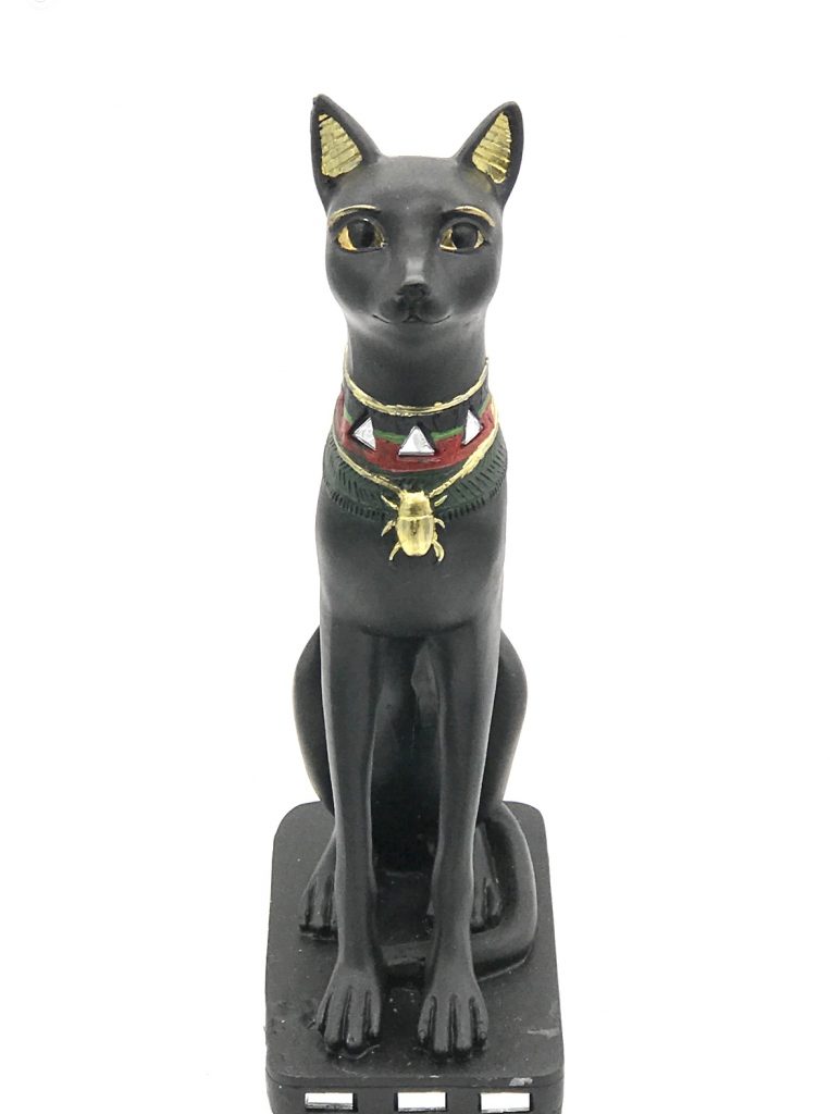 9 inch Egyptian Black Cat Statue – Yeye's Botanica