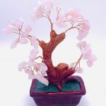 Copper and crystal stone tree